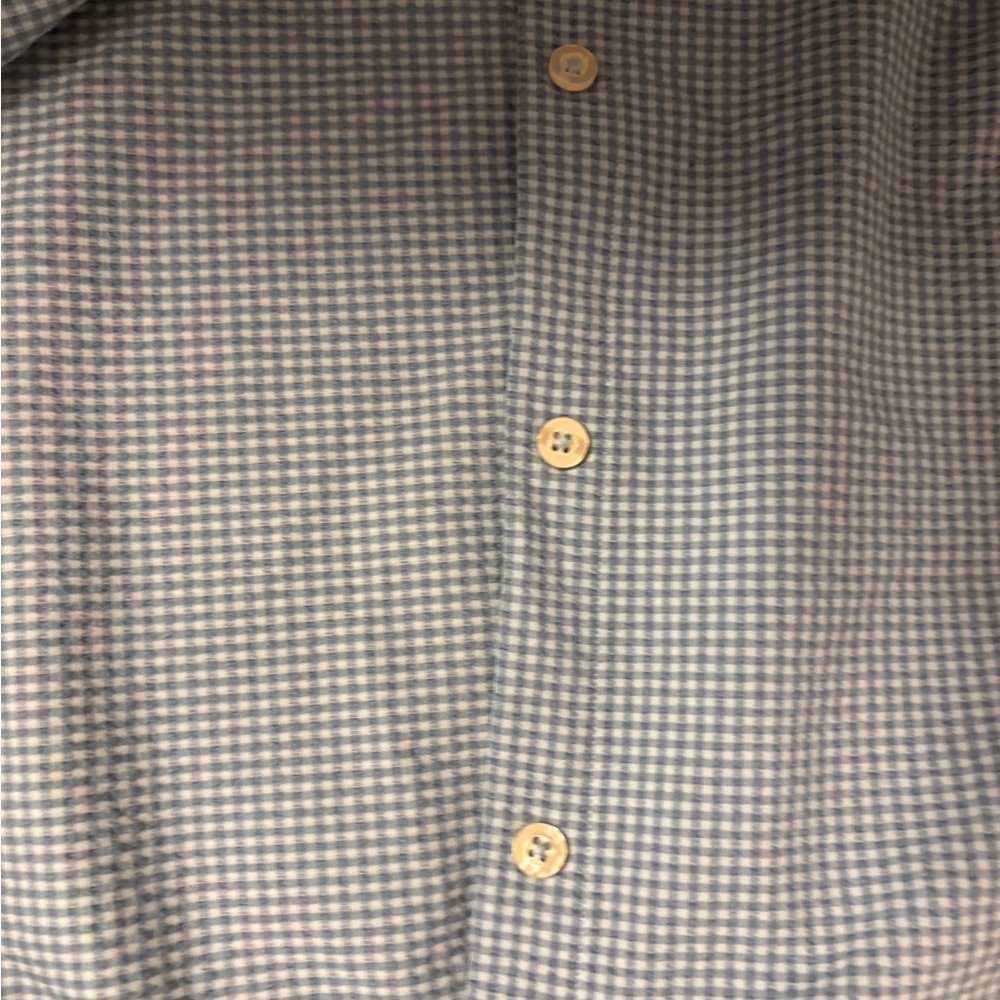 Rapha blue Gray Checkered performance Button Down… - image 6